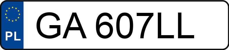 Numer rejestracyjny GA 607LL posiada KIA CEED - GA607LL Numer rejestracyjny GA 607LL posiada KIA CEED - GA607LL