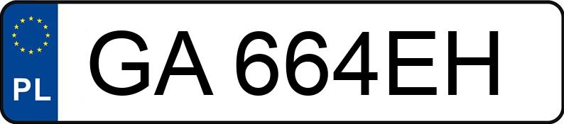 Numer rejestracyjny GA 664EH posiada VOLKSWAGEN BEETLE - GA664EH