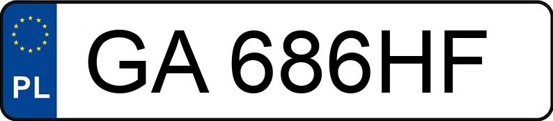 Numer rejestracyjny GA 686HF posiada SUBARU LEGACY - GA686HF