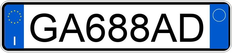 Numer rejestracyjny GA688AD posiada AUDI Q3 2a serie