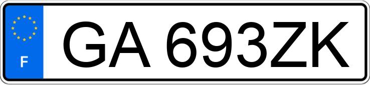 Numer rejestracyjny GA693ZK posiada CITROEN C3 III