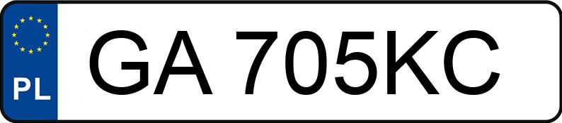 Numer rejestracyjny GA 705KC posiada RENAULT MEGANE - GA705KC