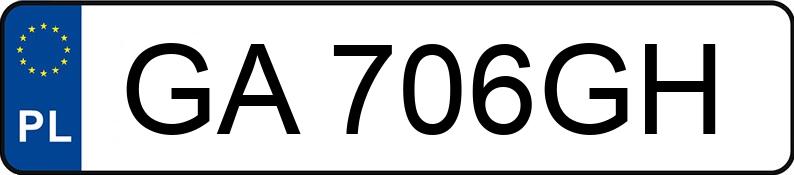 Numer rejestracyjny GA 706GH posiada RENAULT LAGUNA - GA706GH