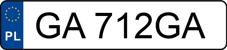 Numer rejestracyjny GA 712GA  posiada PEUGEOT 807 2.0 HDI MR`02 E3 SR - GA712GA