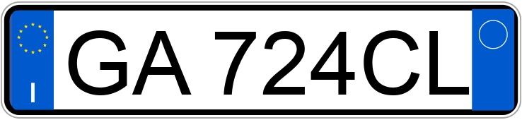 Numer rejestracyjny GA724CL posiada BMW Serie 3