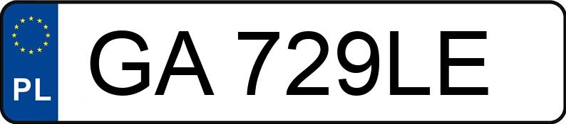 Numer rejestracyjny GA 729LE posiada BMW X3 Diesel MR`22 E6d G01 xDrive20d - GA729LE