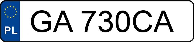 Numer rejestracyjny GA 730CA posiada BMW 520 - GA730CA