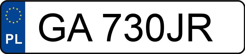 Numer rejestracyjny GA 730JR posiada BMW 323 - GA730JR