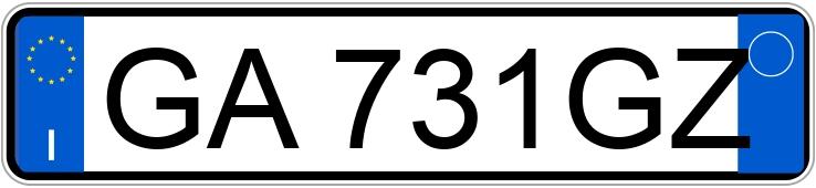 Numer rejestracyjny GA731GZ posiada FIAT Panda 3a serie Numer rejestracyjny GA731GZ posiada FIAT Panda 3a serie