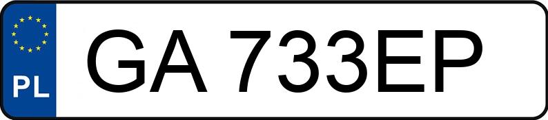 Numer rejestracyjny GA 733EP posiada VOLKSWAGEN Golf II 1.8 Kat. GT - GA733EP