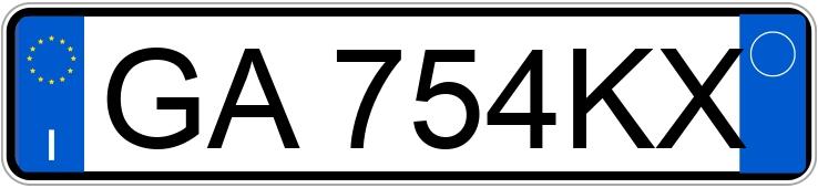 Numer rejestracyjny GA754KX posiada FIAT Panda 3a serie