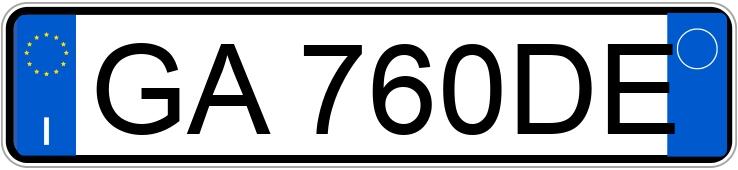 Numer rejestracyjny GA760DE posiada LANCIA Ypsilon 3a serie