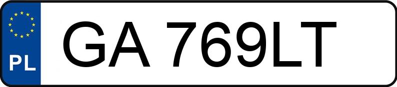 Numer rejestracyjny GA 769LT posiada ALFA ROMEO GIULIA - GA769LT