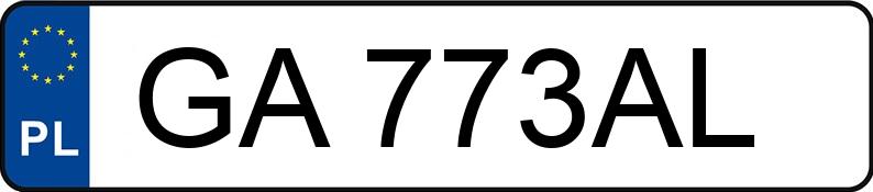 Numer rejestracyjny GA 773AL posiada FIAT BRAVO - GA773AL