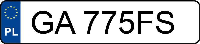 Numer rejestracyjny GA 775FS posiada FIAT Freemont MR`12 E5 Lounge AWD Aut. - GA775FS