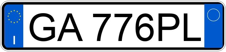 Numer rejestracyjny GA776PL posiada BMW 320D