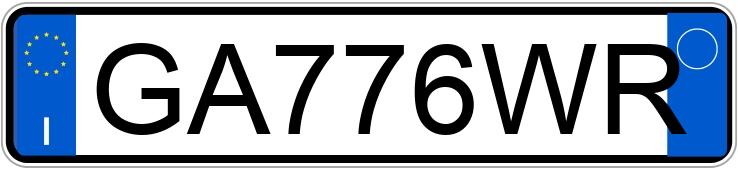 Numer rejestracyjny GA776WR posiada BMW Serie3