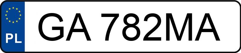 Numer rejestracyjny GA 782MA posiada RENAULT CLIO - GA782MA