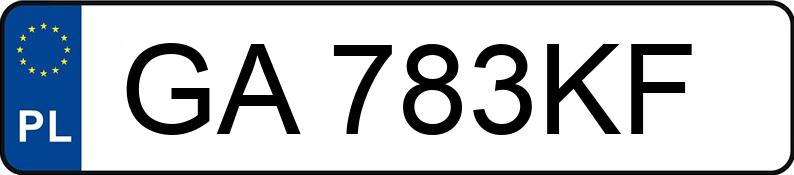 Numer rejestracyjny GA 783KF posiada MERCEDES-BENZ GLB 180 d MR`19 E6d X247 DCT - GA783KF