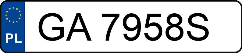 Numer rejestracyjny GA 7958S posiada FORD Fiesta 1.5 TDCi MR`13 E5 Trend - GA7958S