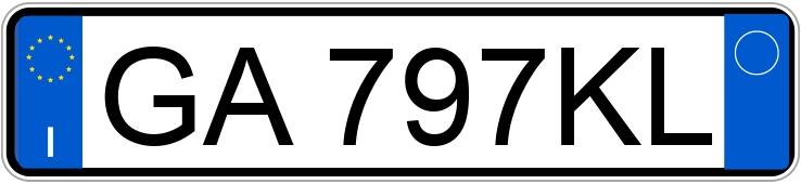 Numer rejestracyjny GA797KL posiada ALFA ROMEO Giulietta