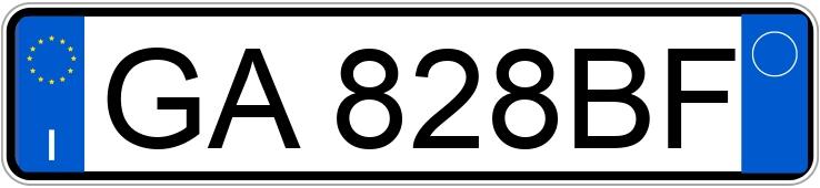 Numer rejestracyjny GA828BF posiada SUBARU XV 2a serie