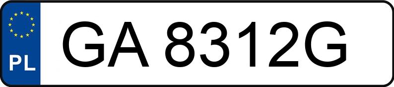 Numer rejestracyjny GA 8312G posiada FORD GALAXY 19 TDI - GA8312G Numer rejestracyjny GA 8312G posiada FORD GALAXY 19 TDI - GA8312G