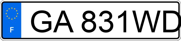 Numer rejestracyjny GA831WD posiada PEUGEOT 3008