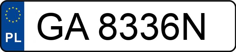 Numer rejestracyjny GA 8336N posiada HONDA CR-V - GA8336N
