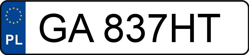 Numer rejestracyjny GA 837HT posiada TOYOTA Corolla 1.2 Turbo MR`19 E6 Comfort - GA837HT