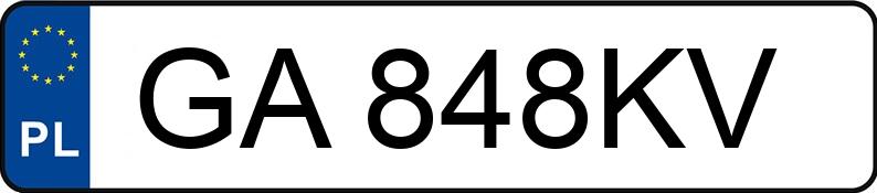 Numer rejestracyjny GA 848KV posiada CITROEN C5 - GA848KV