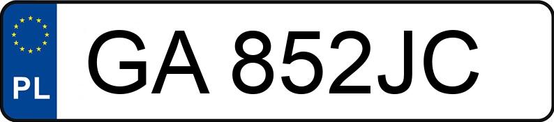 Numer rejestracyjny GA 852JC posiada VOLVO XC 60 2.0 T5 MR`09 E5 Momentum Powershift - GA852JC