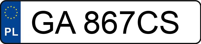 Numer rejestracyjny GA 867CS posiada OPEL VIVARO - GA867CS
