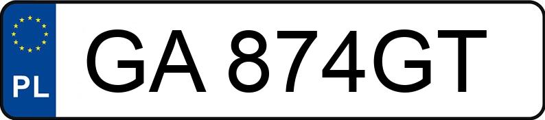 Numer rejestracyjny GA 874GT posiada FIAT FIAT TIPO 356 - GA874GT