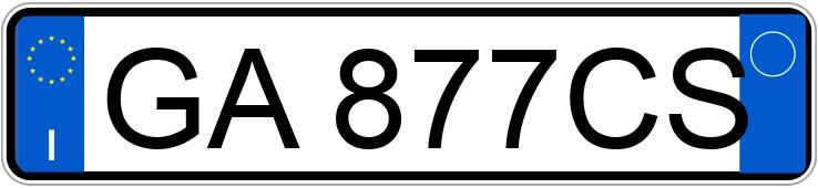 Numer rejestracyjny GA877CS posiada FIAT Doblo 3a serie