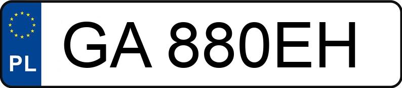 Numer rejestracyjny GA 880EH posiada VOLVO S60 - GA880EH Numer rejestracyjny GA 880EH posiada VOLVO S60 - GA880EH