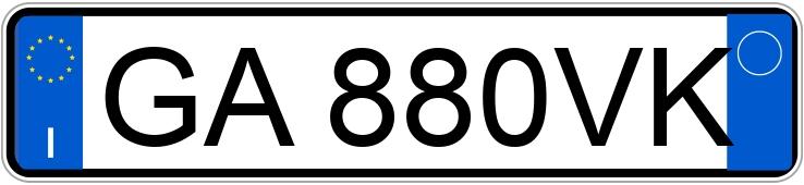 Numer rejestracyjny GA880VK posiada OPEL Astra 4a serie