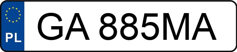 Numer rejestracyjny GA 885MA posiada BMW M 4 Coupe 3.0 MR`21 E6d G82 Competition M Drivelogic - GA885MA