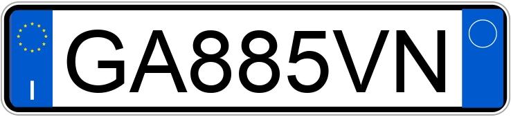 Numer rejestracyjny GA885VN posiada BMW Serie 1