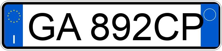 Numer rejestracyjny GA892CP posiada FORD EcoSport