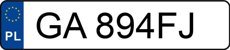 Numer rejestracyjny GA 894FJ posiada VOLVO V50 - GA894FJ