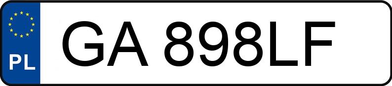 Numer rejestracyjny GA 898LF posiada BMW X6 Diesel MR`10 E5 E71 xDrive30d Step - GA898LF
