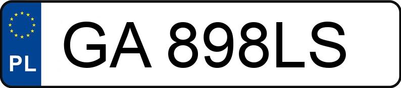 Numer rejestracyjny GA 898LS posiada VOLKSWAGEN Golf VII Variant 1.2 TSI MR`12 E5 Comfortline BMT - GA898LS