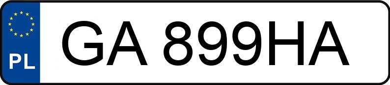 Numer rejestracyjny GA 899HA posiada MERCEDES-BENZ VITO - GA899HA