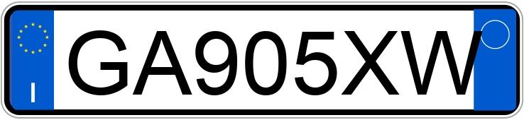 Numer rejestracyjny GA905XW posiada MERCEDES Classe A
