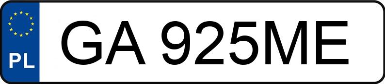 Numer rejestracyjny GA 925ME posiada FIAT 500L - GA925ME Numer rejestracyjny GA 925ME posiada FIAT 500L - GA925ME