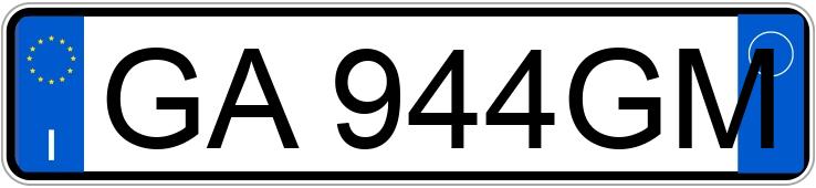 Numer rejestracyjny GA944GM posiada RENAULT Trafic 4a serie