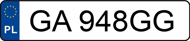 Numer rejestracyjny GA 948GG posiada SKODA OCTAVIA - GA948GG Numer rejestracyjny GA 948GG posiada SKODA OCTAVIA - GA948GG