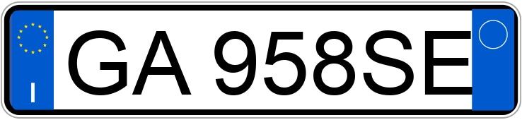 Numer rejestracyjny GA958SE posiada TOYOTA Aygo 2a serie Numer rejestracyjny GA958SE posiada TOYOTA Aygo 2a serie