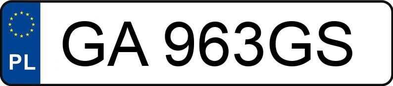 Numer rejestracyjny GA 963GS posiada SEAT Leon 1.5 TSI Eco MR`17 E6d 5F Full Led S&S - GA963GS Numer rejestracyjny GA 963GS posiada SEAT Leon 1.5 TSI Eco MR`17 E6d 5F Full Led S&S - GA963GS